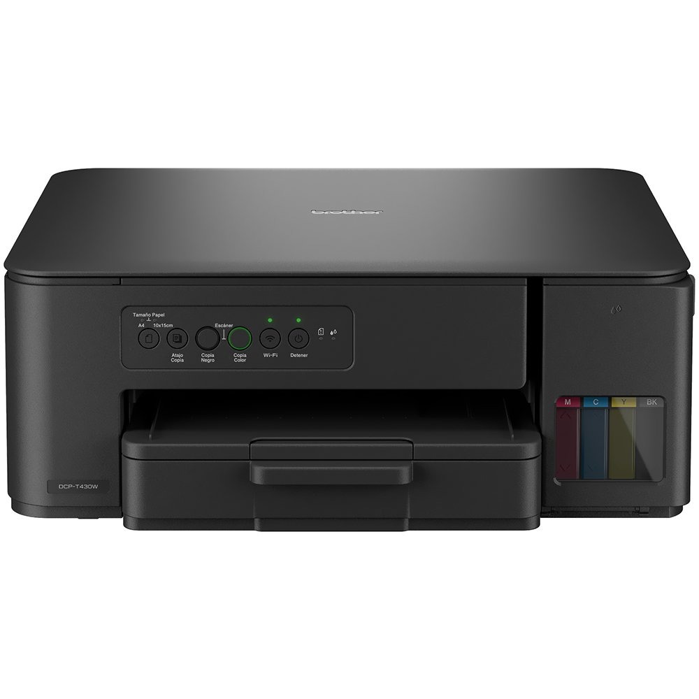 738120 Impresora Multifuncional Brother Color DCP-T430W Wifi / 220V - Negro - Imagen 1