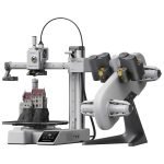 Impresora 3D Bambu Lab PF002-M+SA005 A1 Mini Combo AMS Lite Multi Color 500mm/s / Bivolt - Gris / Blanco