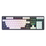 Teclado inalámbrico para gamers Redragon Antonium Pro K745WB RGB - Blanco y negro